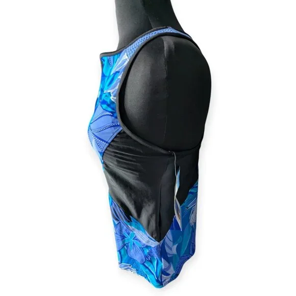 ZeroXposur Vibrant Cornflower 4 Way Stretch Lightweight Swim Top Size Large NWT - Picture 4 of 15
